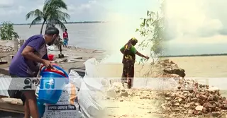মেঘনার ভাঙনে নিঃস্ব ভোলার হাজারো পরিবার